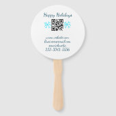 simple custom QR code add your name text  Classic  ハンドファン (正面)