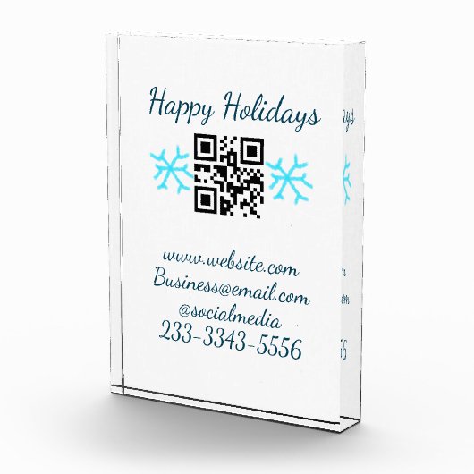 simple custom QR code add your name text  Classic  フォトブロック (右)