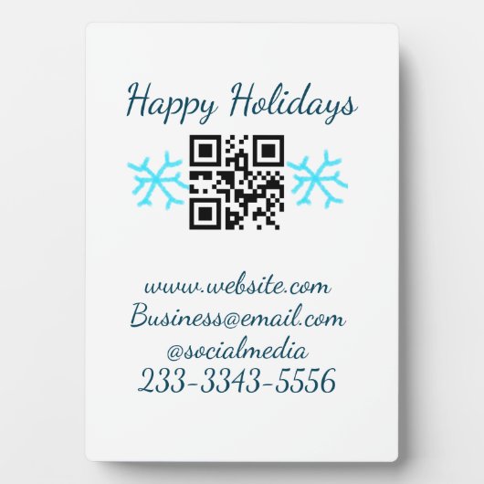 simple custom QR code add your name text  Classic  フォトプラーク (正面)