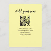 simple custom QR code add your name text  Classic  ポストカード (正面)