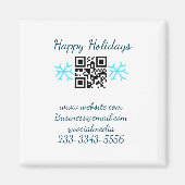 simple custom QR code add your name text  Classic  マグネット (正面)