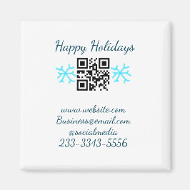 simple custom QR code add your name text  Classic  マグネット