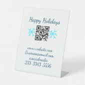 simple custom QR code add your name text  Classic  台座サイン (正面)