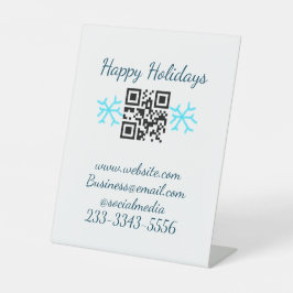 simple custom QR code add your name text  Classic  台座サイン