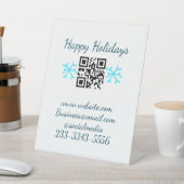 simple custom QR code add your name text  Classic  台座サイン (インサイチュ)