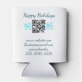 simple custom QR code add your name text  Classic  缶クーラー (裏面)