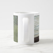 Simple Custom Two Photo ジャンボコーヒーマグカップ (裏面)