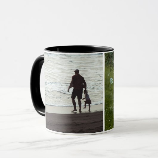 Simple Custom Two Photo マグカップ (正面左)