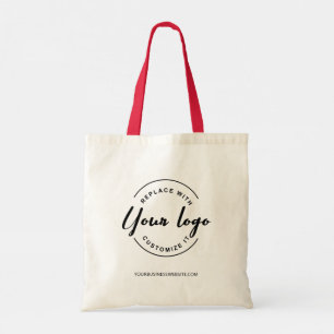 Simple Custom Your Business logo here and website トートバッグ