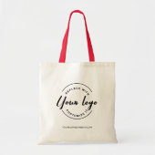 Simple Custom Your Business logo here and website トートバッグ (正面)