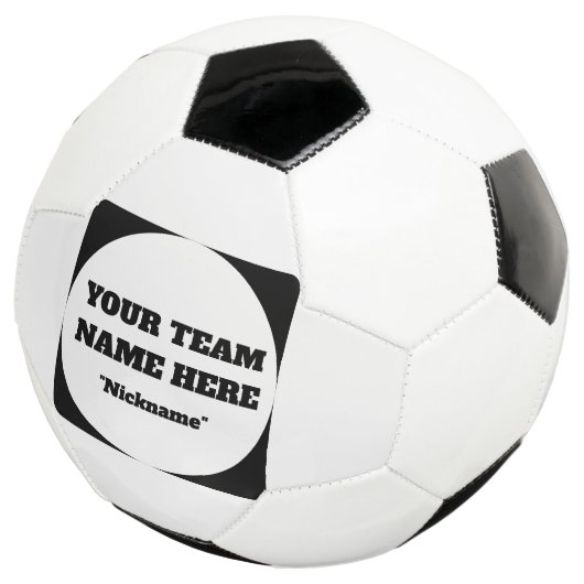 Simple Customisable Soccer Team Name  サッカーボール (3/4)