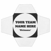 Simple Customisable Soccer Team Name  サッカーボール (フラット)