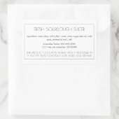 Simple Customizable Baking Label 長方形シール (バッグ)