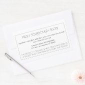 Simple Customizable Baking Label 長方形シール (封筒)