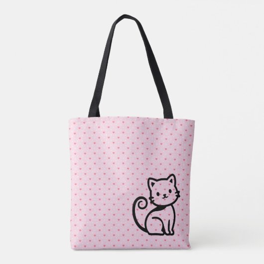 Simple Cute Cat トートバッグ (裏面)