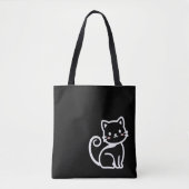 Simple Cute Cat トートバッグ (正面)