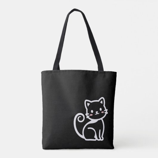 Simple Cute Cat トートバッグ (裏面)