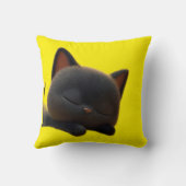 Simple Cute Cat Pillow – Adorable Gift for Pet Lov クッション (裏面)