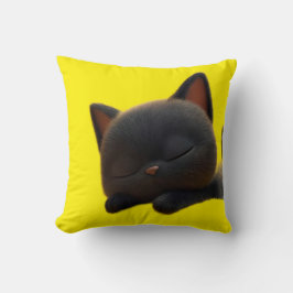Simple Cute Cat Pillow – Adorable Gift for Pet Lov クッション