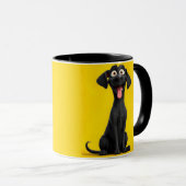 Simple Cute Dog Mug – Adorable Gift for Dog Lovers マグカップ (正面右)