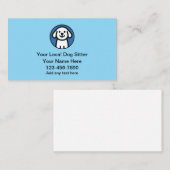 Simple Cute Dog Sitter And Walking 名刺 (正面/裏面)