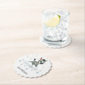 Simple cute little cartoon zebra  ペーパーコースター (インサイチュ)