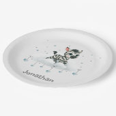 Simple cute little cartoon zebra  ペーパープレート (アングル)