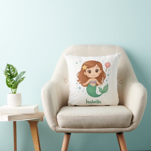Simple cute little mermaid クッション (椅子)