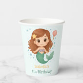 Simple cute little mermaid 紙コップ (裏面)