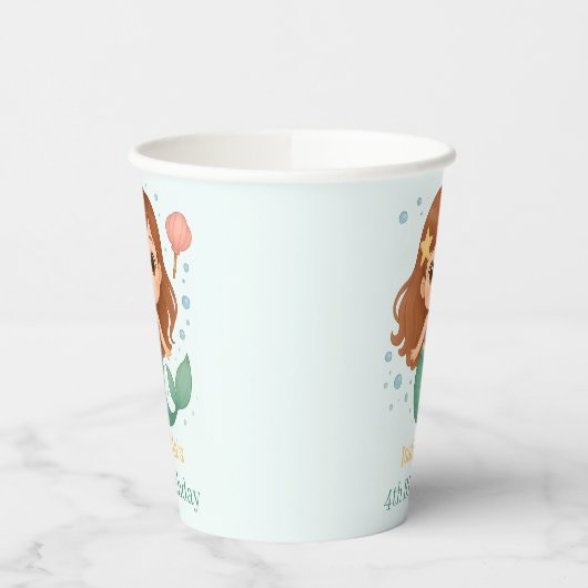 Simple cute little mermaid 紙コップ (左)