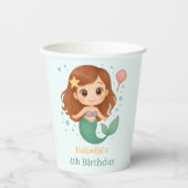 Simple cute little mermaid 紙コップ (正面)
