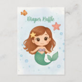 Simple cute little mermaid  enclosure card エンクロージャーカード (正面)