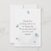 Simple cute little zebra  サンキューカード (裏面)