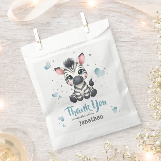 Simple cute little zebra  フェイバーバッグ (クリップ留めされた状態)