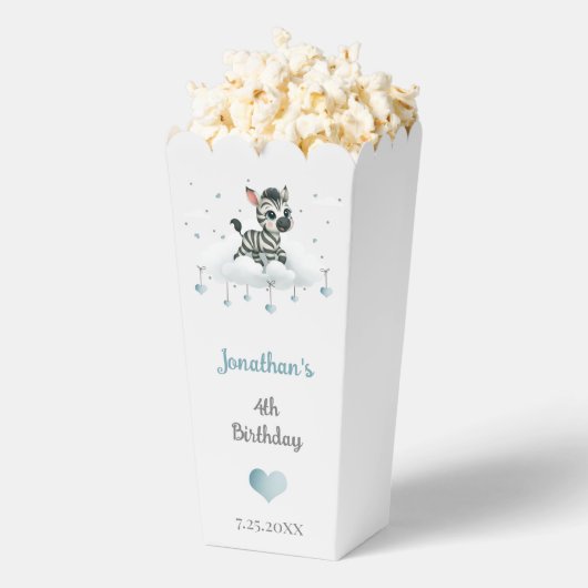 Simple cute little zebra  フェイバーボックス (はじけた状態)