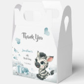 Simple cute little zebra  フェイバーボックス (見開き)