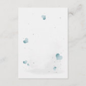 Simple cute little zebra baby shower エンクロージャーカード (裏面)