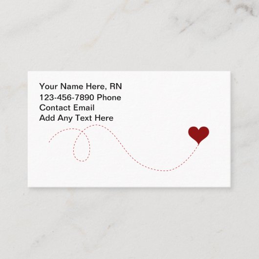 Simple Cute Registered Nurse Medical 名刺 (正面)