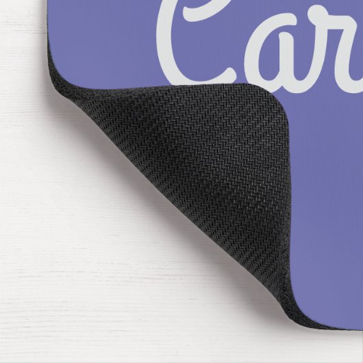 Simple Cute Script Typography Personalized Purple マウスパッド (コーナー)