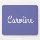 Simple Cute Script Typography Personalized Purple マウスパッド (正面)