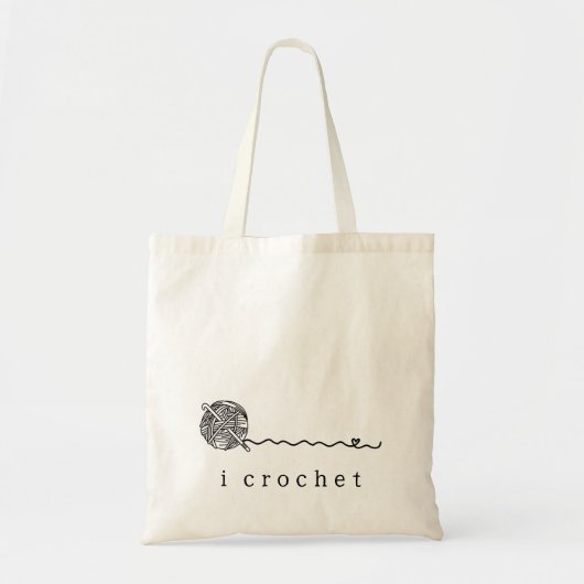 Simple Cute Yarn Hook I Crochet トートバッグ (正面)
