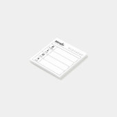 Simple Daily Meal Planner Sticky Notes Pad ポストイット (アングル)
