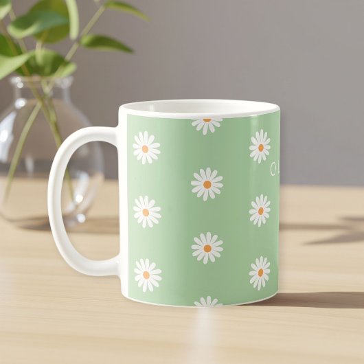 Simple daisies, Personalized gift, Daisy Lover Gif コーヒーマグカップ