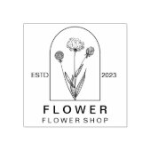 Simple Dandelion Flower | Minimal Botanical ラバースタンプ (インプリント)