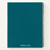 Simple dark colour Notebook ノートブック (裏面)