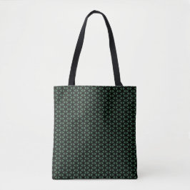 Simple dark green and black line patterned Tote トートバッグ