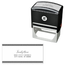 Simple Decorative Self Inking Rubber Stamp