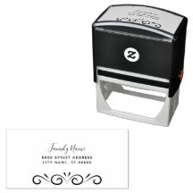 Simple Decorative Self Inking Rubber Stamp