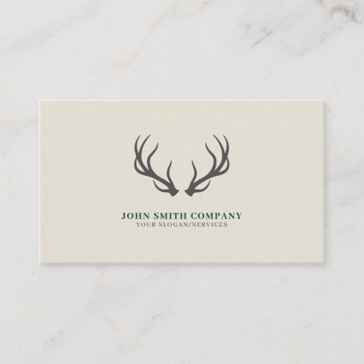 Simple Deer Antlers 名刺 (正面)