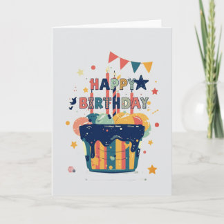 simple design birthday card カード